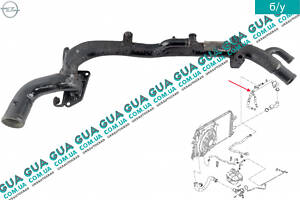 Патрубок / трубка системы охлаждения ( метал ) 55563692 Fiat / ФИАТ CROMA 2005- / КРОМА, Opel / ОПЕЛЬ VECTRA C / ВЕКТРА 