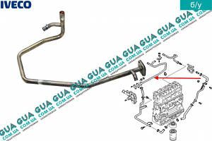 Патрубок / трубка системы охлаждения (метал ) 500316487 Iveco / ИВЕКО DAILY III 1999-2006 / ДЭЙЛИ Е3 99-06