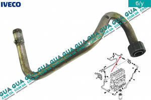 Патрубок / трубка системы охлаждения (метал ) 500326889 Iveco / ИВЕКО DAILY II 1989-1999 / ДЭЙЛИ Е2 89-99, Iveco / ИВЕК
