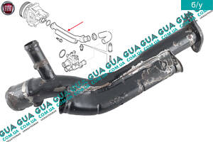 Патрубок/трубка системи охолодження 46516957 Fiat/ФІАТ DOBLO 2000-2005/ДОБЛО 00-05, Fiat/ФІАТ DOBLO 2005-2009 /