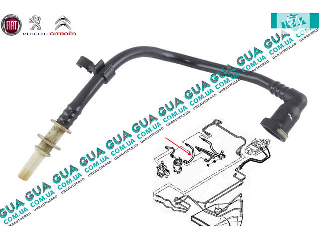 Патрубок / трубка топливной системы ( к топливному фильтру ) 1579GC Citroen / СИТРОЭН JUMPY 1995-2004 / ДЖАМПИ 1, Citroe