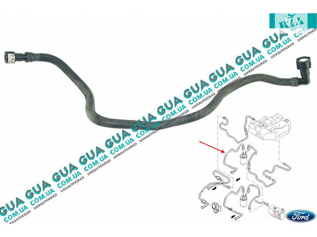 Патрубок/трубка паливної системи ( до паливного фільтра ) 1S419J280AA Ford/ФОРД FOCUS I 1998-2004/ФОКУС 1 98-04
