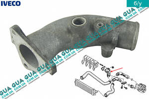 Патрубок інтеркулера (трубка від радіатора до колектора) 99468248 Iveco/ІВЕКО DAILY III 1999-2006/ДЕЙЛІ Е3 99-06, O