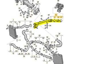 Патрубок интеркулера Touareg NF (2010-2014), 7P6145941B