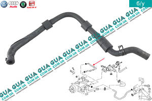 Патрубок вентиляции картерных газов ( шланг, трубка ) 038121473 Audi / АУДИ A4 2000-2004, Audi / АУДИ A6 1998-2005, VW /