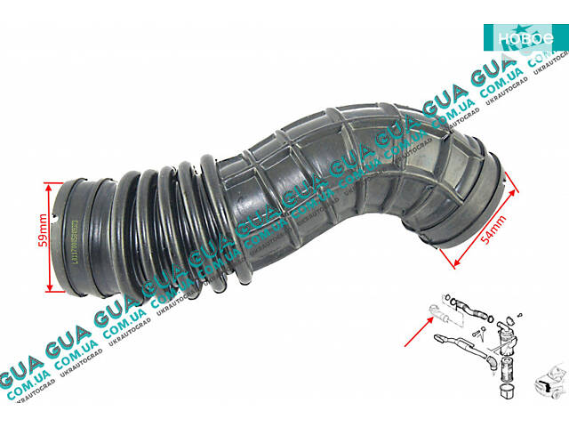 Патрубок воздушного фильтра 09373 Fiat / ФИАТ DOBLO 2000-2005 / ДОБЛО 00-05