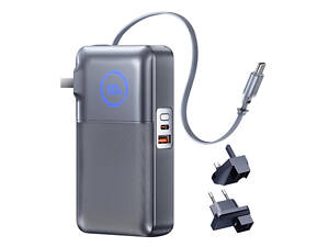 Павербанк-адаптер Remax CP-5 EU UK 10000 мАг 35 Вт USB-C USB-A PD QC Чорний (2319)