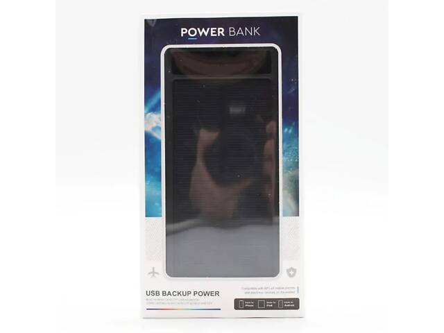 Универсальный повербанк на 50000 мАч с 4 кабелями, с беспроводной зарядкой и солнечной панелью, с фонариком, powerbank. - Фото 6