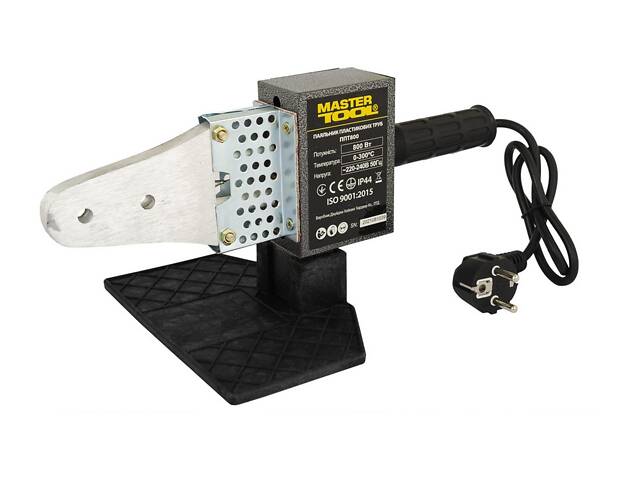 Паяльник для пластикових труб MASTERTOOL 20-32 мм 800 Вт/220 V/50 Hz 0-300°С IP44 LED-індикація пластиковий кейс ППТ800 Паяльник для пластикових труб MASTERTOOL 20-32 мм 800 Вт/220 V/50 Hz 0-300°С IP44 LED-індикація пластиковий кейс ППТ800