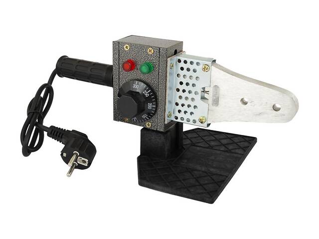 Паяльник для пластикових труб MASTERTOOL 20-32 мм 800 Вт/220 V/50 Hz 0-300°С IP44 LED-індикація пластиковий кейс ППТ800 - Фото 2