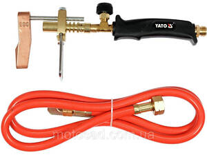 Паяльник газовий для покрівельних робіт YATO з нагрівальним наконечником і шлангом- 1,5 м [20]