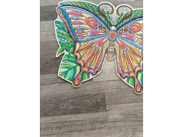 Пазл А3 Метелик 191 фігурний елемент з дерева 41.9x31.6 см у подарунковій упаковці 41.9x31.6 см - Фото 4