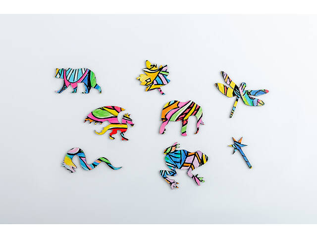 Пазл А3 Єдиноріг з дерева 183 фігурні елементи 46х31 см у подарунковій коробці - Фото 4