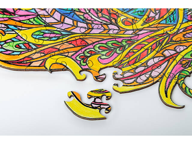 Пазл А3 Єдиноріг з дерева 183 фігурні елементи 46х31 см у подарунковій коробці - Фото 5