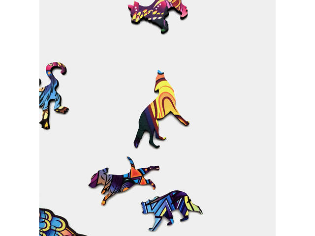 Пазл А3 Кішка 420х488мм 208 елементів у дерев'яній коробочці - Фото 3