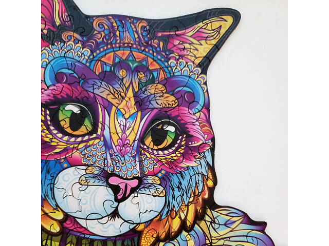 Пазл А3 Кішка 420х488мм 208 елементів у дерев'яній коробочці - Фото 7