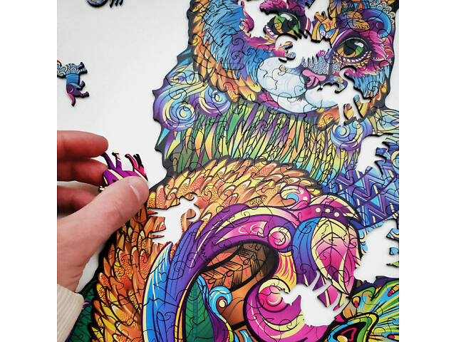 Пазл А3 Кішка 420х488мм 208 елементів у дерев'яній коробочці - Фото 9