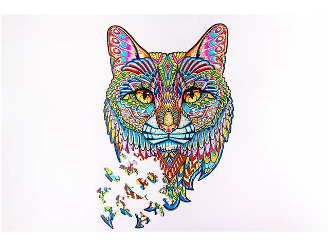 Пазл А3 Кіт 190 елемента 450х310 мм з натурального дерева. - Фото 2