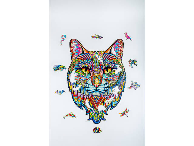 Пазл А3 Кіт 190 елемента 450х310 мм з натурального дерева. - Фото 3