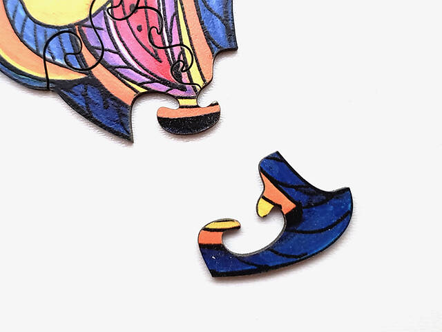 Пазл А3 Лісовий кіт з дерева 165 фігурних елементів у подарунковій коробочці - Фото 6