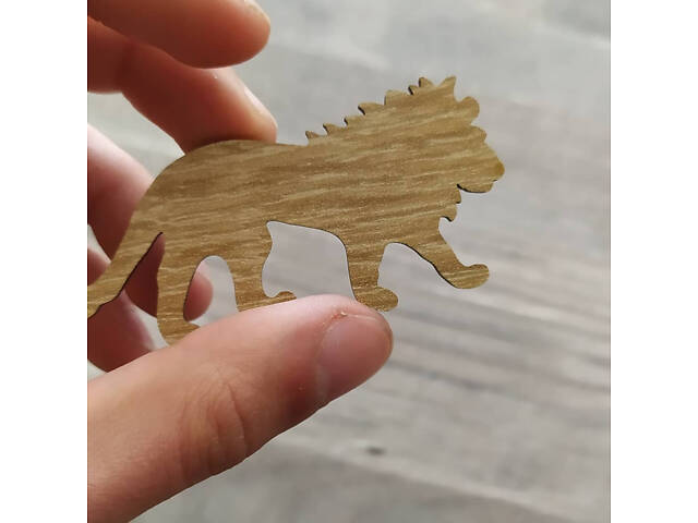 Пазл А3 Лев з дерева 127 елемента 31.6х41.7 см у подарунковій коробці - Фото 4