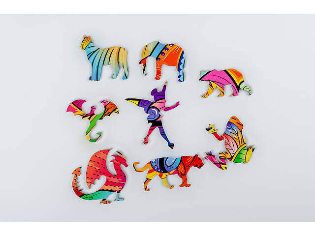 Пазл А3 Лисиця 38х48 см з дерева на 167 фігурних елементів у подарунковій коробочці - Фото 5