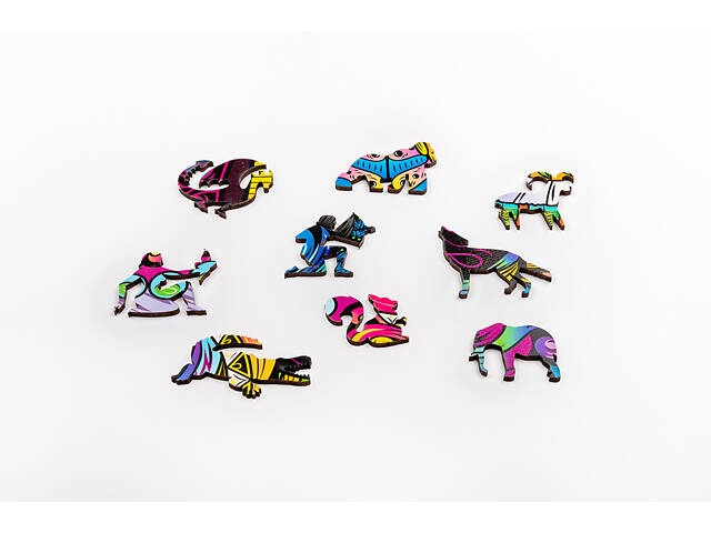 Пазл А3 Панда 217 фігурних елементів у подарунковій упаковці 36.3х35 см - Фото 3