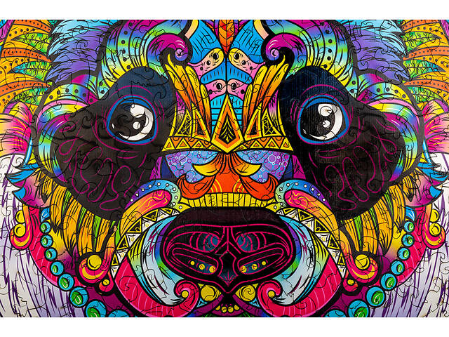 Пазл А3 Панда 217 фігурних елементів у подарунковій упаковці 36.3х35 см - Фото 8