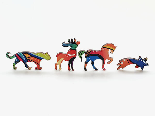 Пазл А3 Павич 184 фігурні елементи в подарунковій коробочці 29.6х53.8 см з дерева - Фото 3