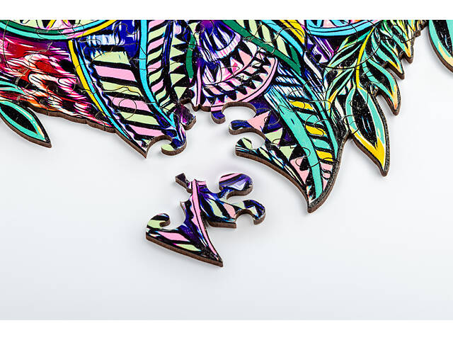 Пазл А3 пазл Вовк з дерева 183 фігурні елементи 47.4х30.4 см у подарунковій коробці - Фото 5