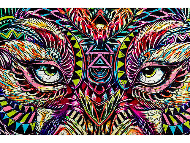 Пазл А3 пазл Вовк з дерева 183 фігурні елементи 47.4х30.4 см у подарунковій коробці - Фото 7