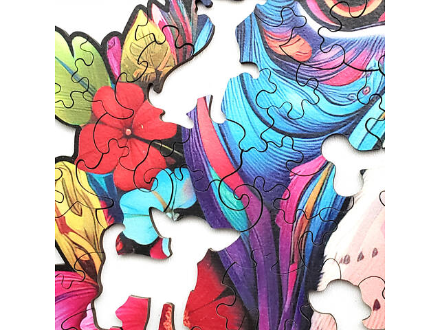 Пазл А3 Пес унікальна форма деталей 224 елементів 35х35 см у дерев'яній коробочці - Фото 6