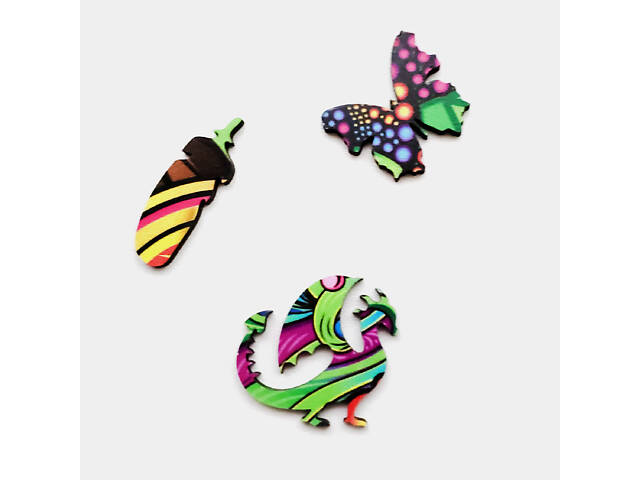 Пазл А3 з дерева Хамелеон 358х402мм 275 елементів у подарунковій коробці - Фото 3