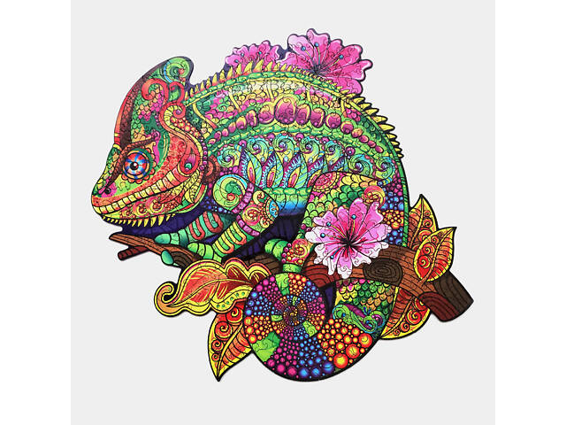 Пазл А3 з дерева Хамелеон 358х402мм 275 елементів у подарунковій коробці - Фото 5