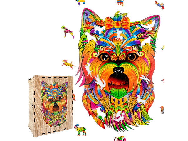 Пазл А3 с дерева Йорк 172 фигурных элемента 30.5х46 см в подарочной коробочке