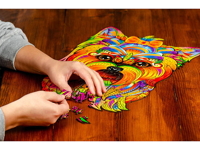 Пазл А3 з дерева Йорк 172 фігурні елементи 30.5х46 см у подарунковій коробочці - Фото 9