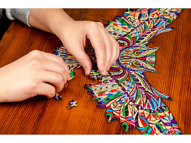 Пазл А3 Сова 155 елементів із натурального дерева в подарунковій коробці - Фото 7