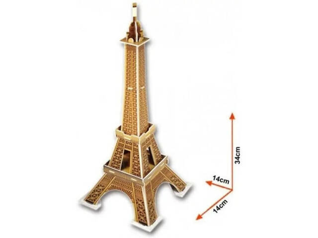 Пазл Cubic Fun 3D Ейфелева вежа міні (S3006h) - Фото 2