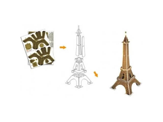 Пазл Cubic Fun 3D Ейфелева вежа міні (S3006h) - Фото 3