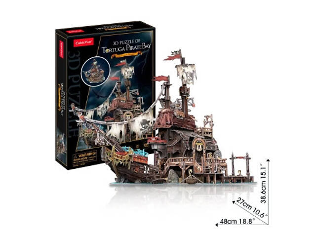 Пазл Cubic Fun 3D Піратський корабель Тортуга (T4039h) - Фото 3