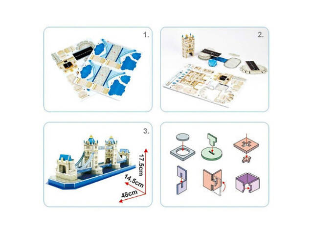 Пазл Cubic Fun 3D Тауерський Міст серія C (C238h) - Фото 5