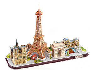 Пазл Cubic Fun Тривимірний пазл City line Париж з LED-підсвіткою (L525h)