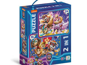 Пазл дитячий 2 в 1 'Зберігаємо світ у безпеці!' 200573, 36 елементів