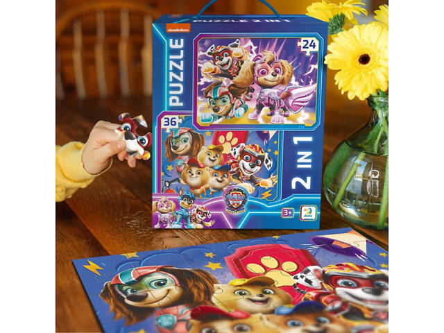 Пазл дитячий 2 в 1 'Зберігаємо світ у безпеці!' 200573, 36 елементів - Фото 3