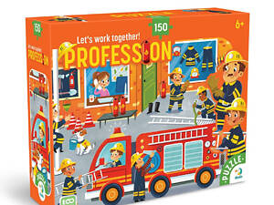 Пазл дитячий 'Професії. Пожежник' 300702, 150 елементів