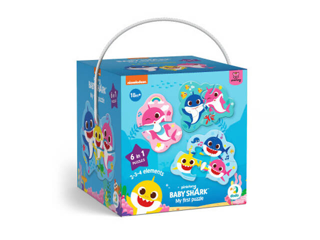 Пазл DoDo 2-3-4 елементи Baby Shark (200587) - Фото 1