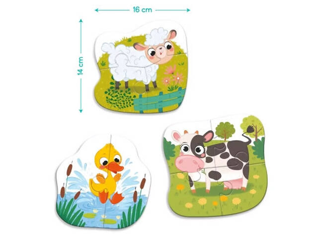 Пазл DoDo 3 в 1 Сільські тварини (300393) - Фото 5