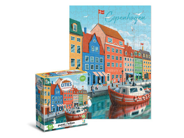 Пазл DoDo Easy-M Міста. Копенгаген (300645) - Фото 2
