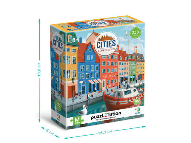 Пазл DoDo Easy-M Міста. Копенгаген (300645) - Фото 4