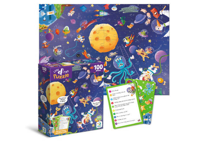 Пазл DoDo Шукай і знаходь Шалений космос, 100 елементів (300668) - Фото 2